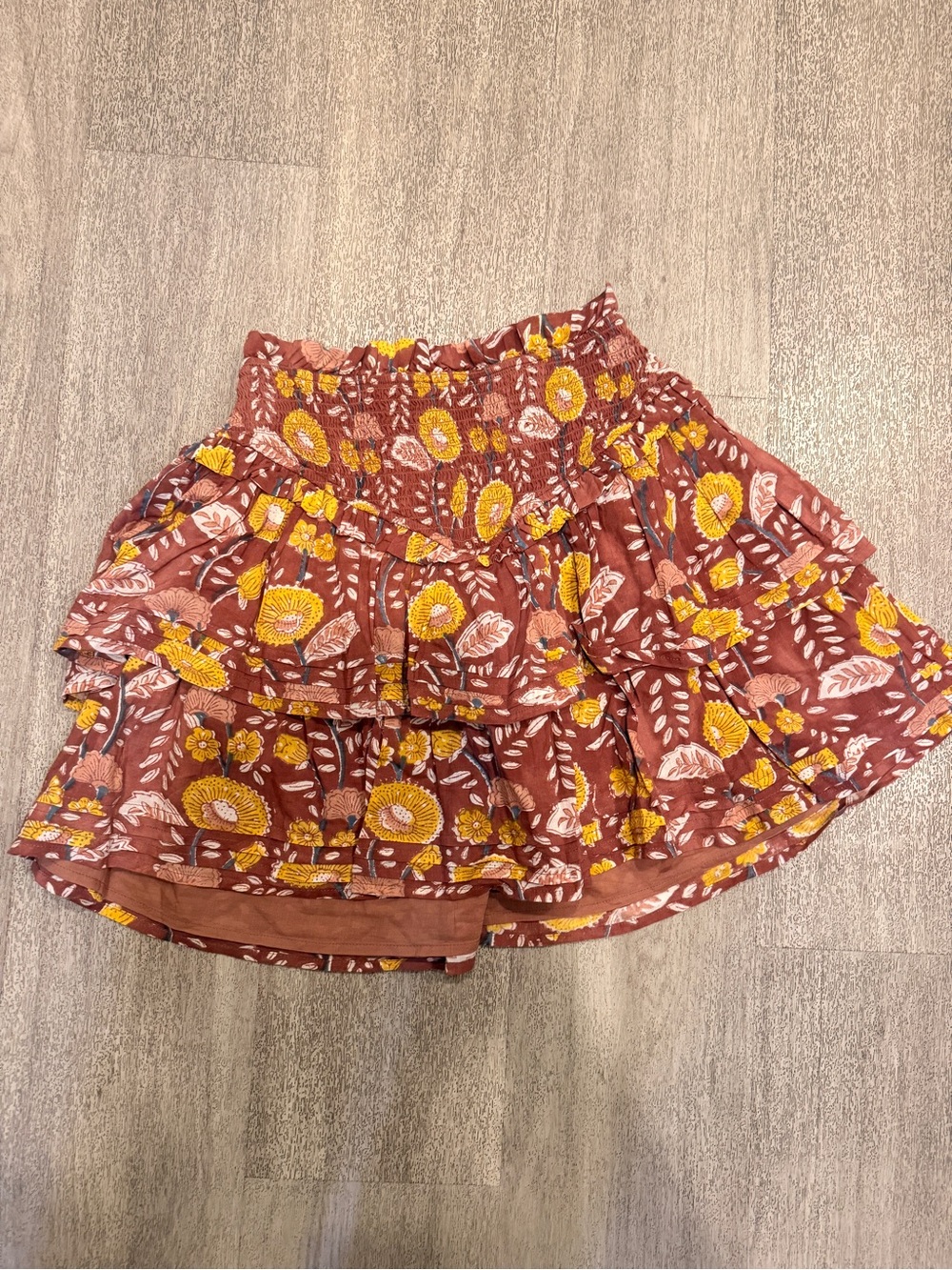 New Cleobella Kenna mini skirt in a Dahlia floral block print S - Picture 3 of 4